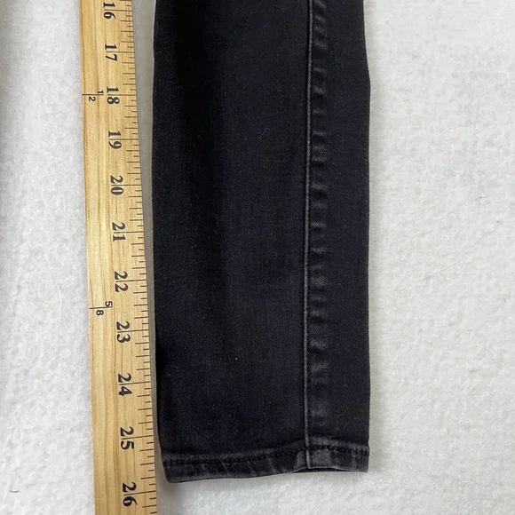 Abercrombie & Fitch Size 29/8 Harper Mid Rise Jean Legging Stretch Black - Picture 7 of 10